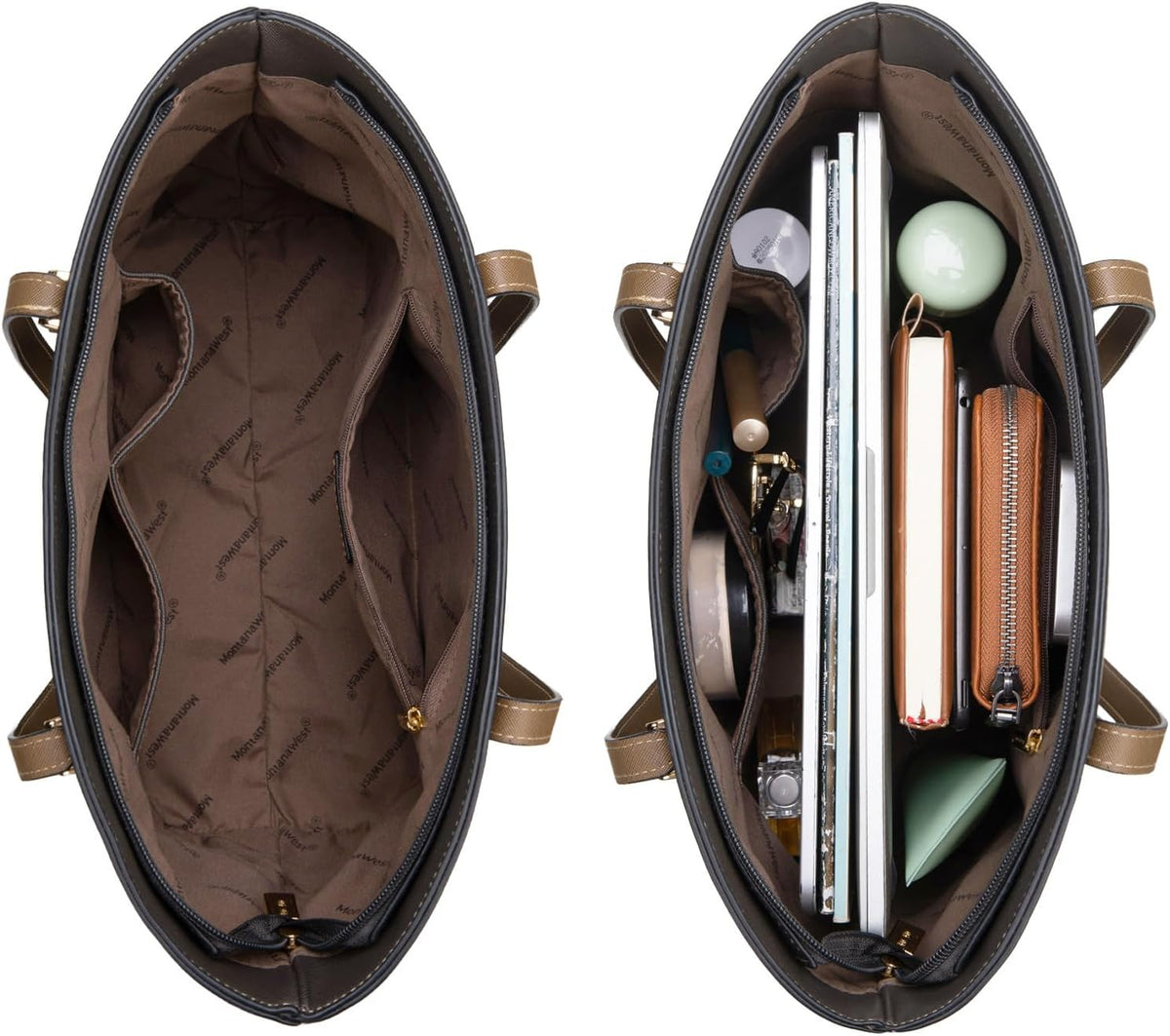 Montana West - Juego de 3 piezas de bolsos para mujer: bolso de man...