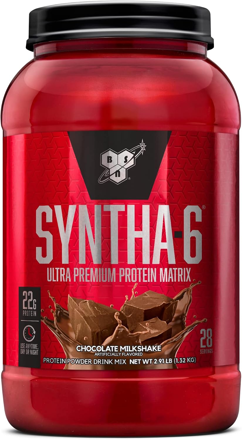 BSN SYNTHA-6 Proteína en polvo premium, batido de chocolate, 28 por...