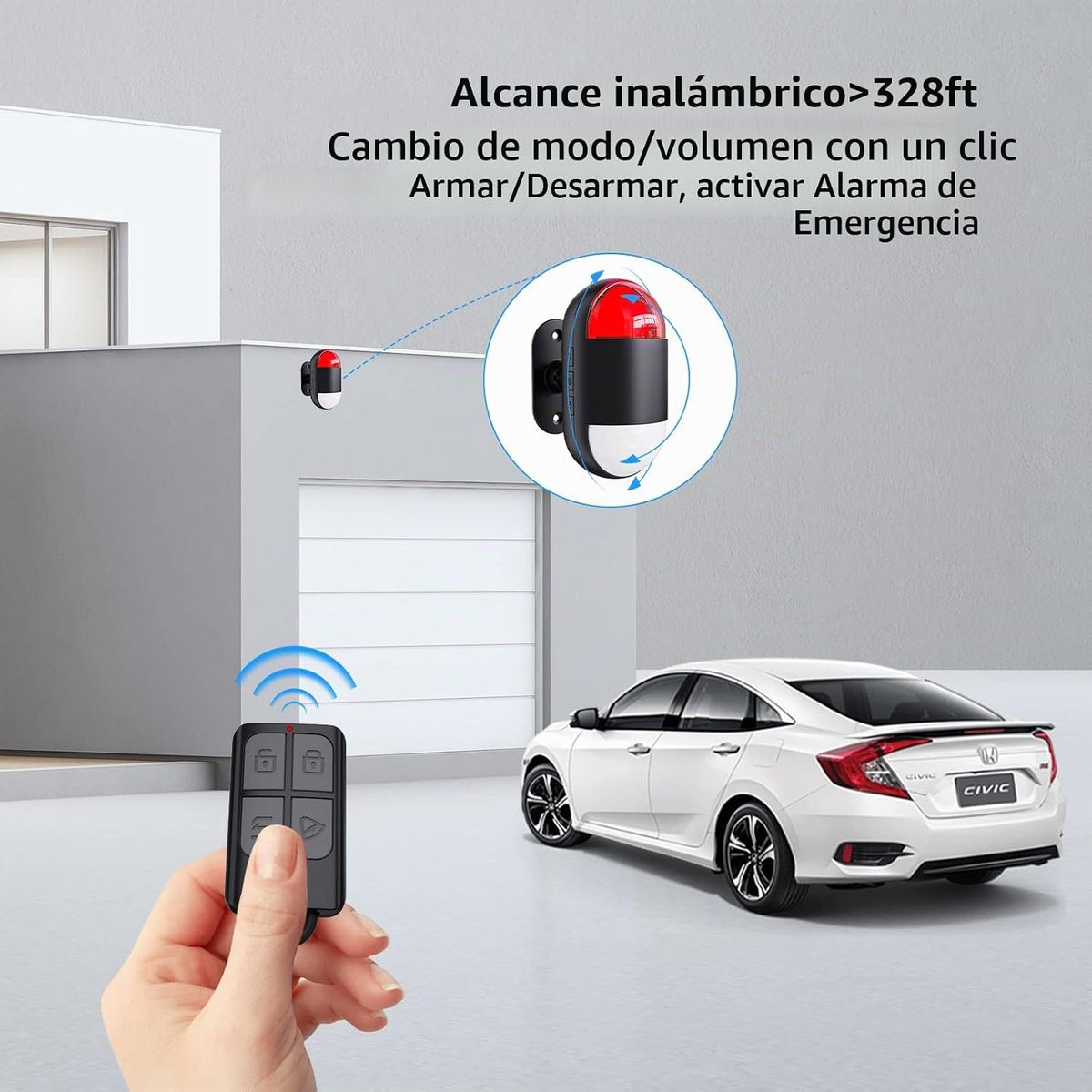 Alarma de sensor de movimiento en interiores: alarma de detector de...