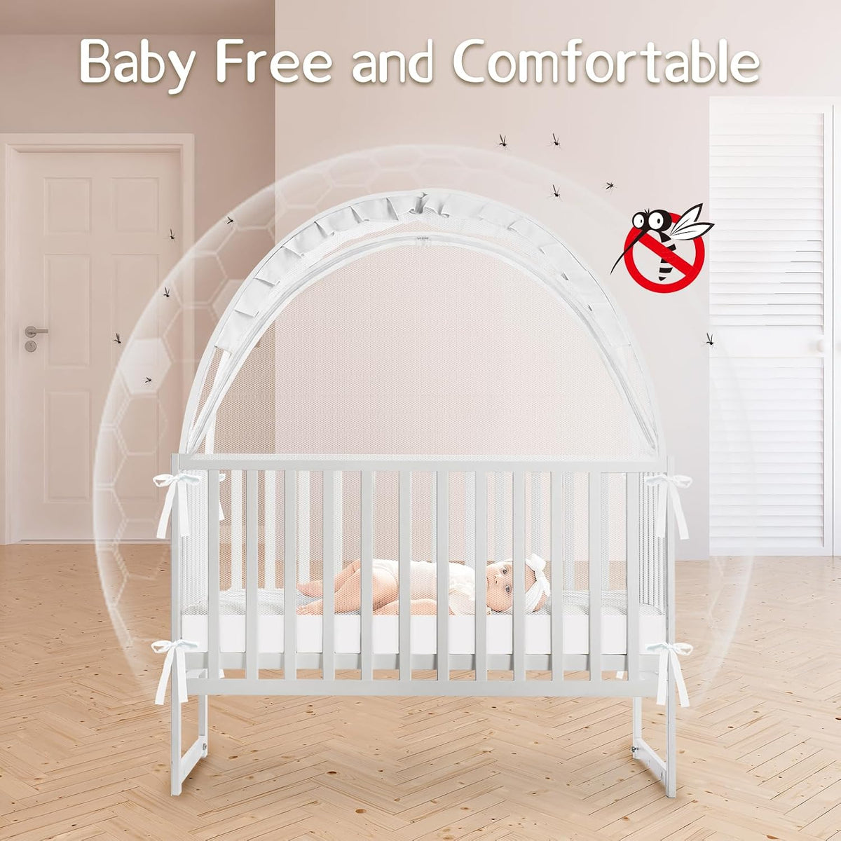 Tienda de campaña para cuna para evitar que el bebé salga, red de c...