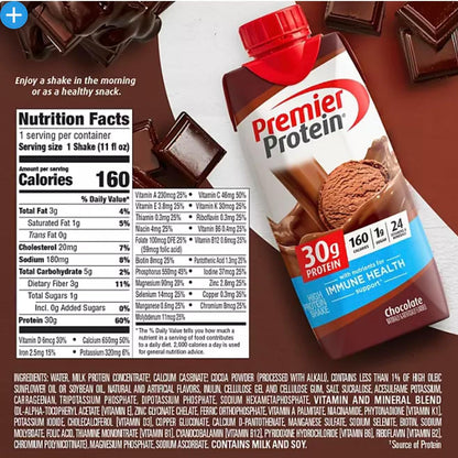 Premier Protein Batido de chocolate 18 unidades
