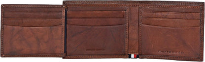 Tommy Hilfiger Cartera Passcase para hombre con ventana de identifi...