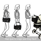TOPDesign Organizador universal para cochecito de bebé, carrito de...