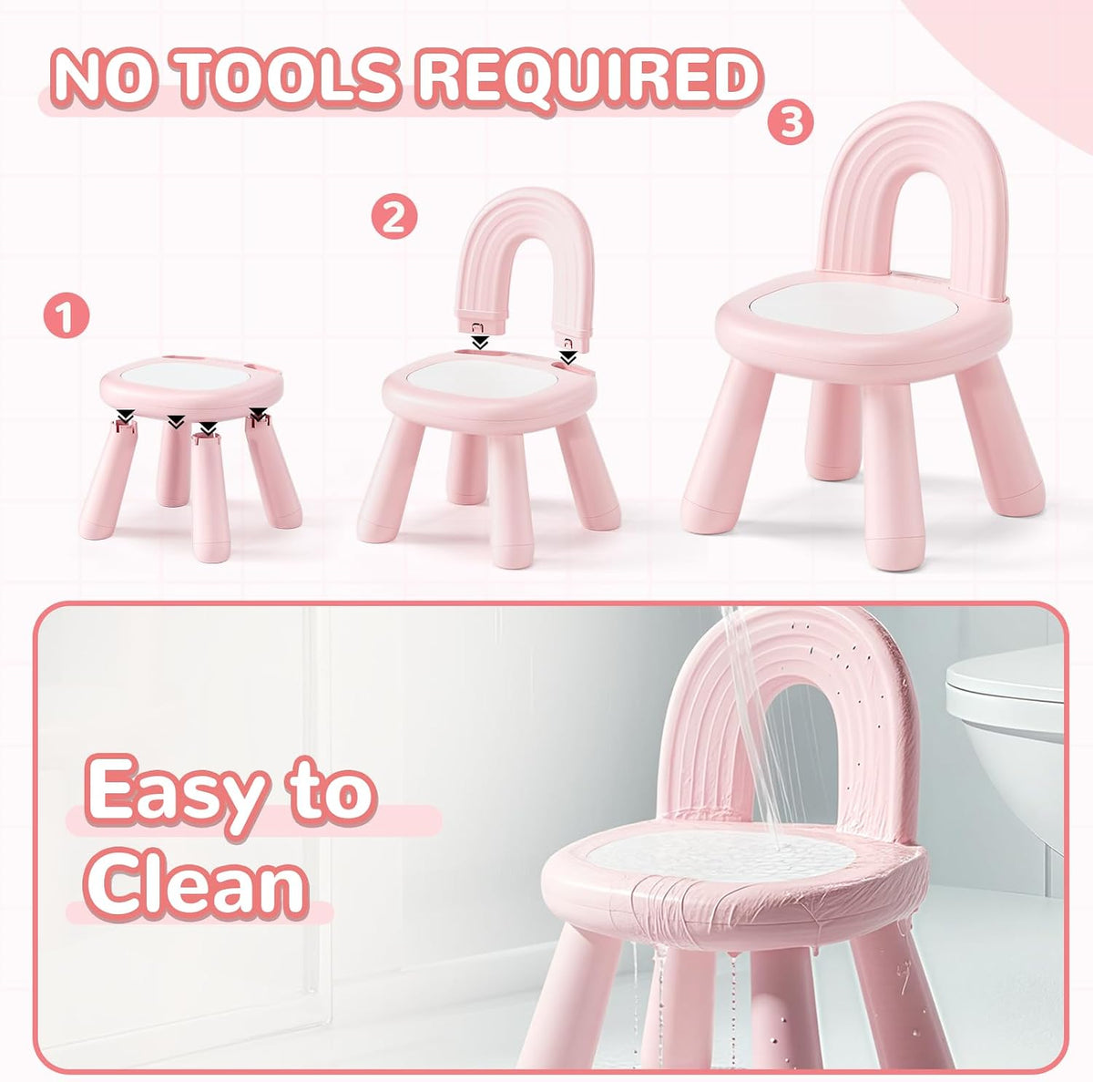 KidBloom - Silla ergonómica para niños, silla para niños, color ros...
