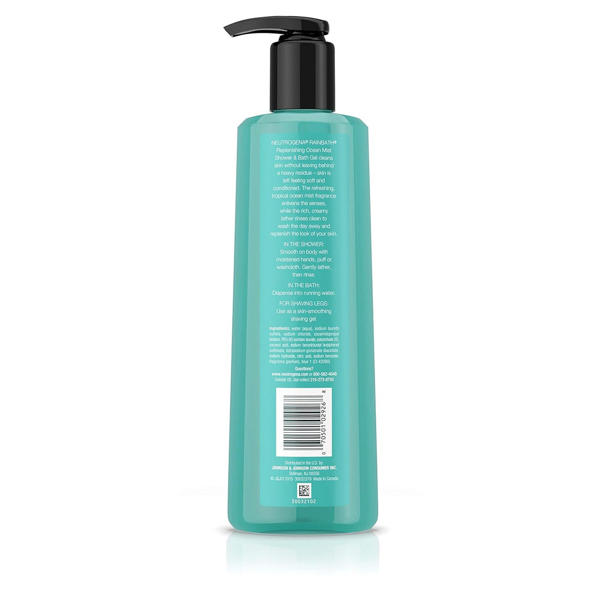 Gel de ducha y baño refrescante de Neutrogena, tamaño de viaje, 1 o...