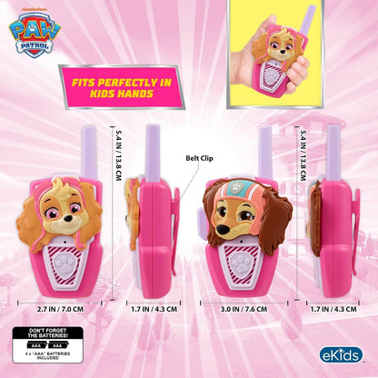 Paw Patrol Toy Walkie Talkies para niños, juguetes para interiores...