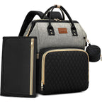 ROSEGIN Mochila para pañales con cambiador, funda para chupete, bol...