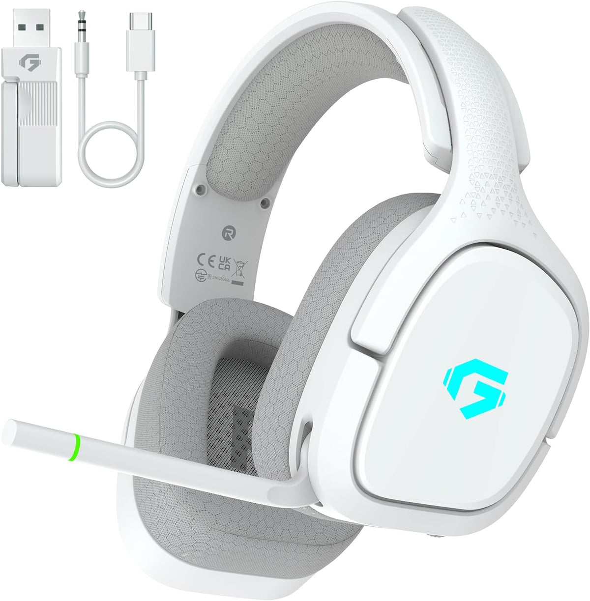 AOC Auriculares inalámbricos para juegos de 2,4 GHz para PS5, PC, S...