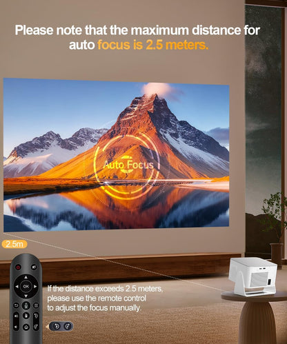 Magcubic Proyector inteligente con WiFi6 y Bluetooth5.4, portátil |...