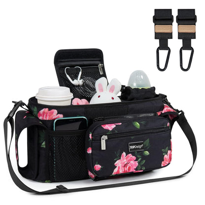 TOPDesign Organizador universal para cochecito de bebé, carrito de...