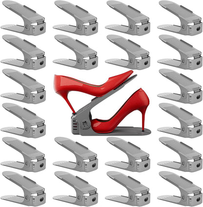 Neprock Organizador de ranuras para zapatos, paquete de 20 estantes...