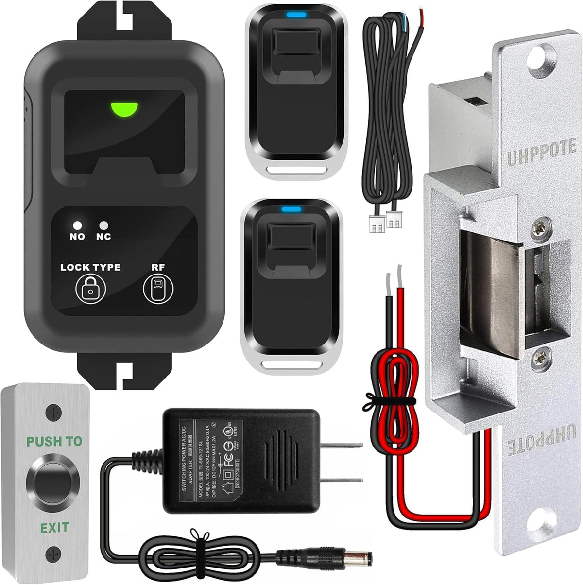 UHPPOTE Control de acceso remoto inalámbrico RF con cerradura de pu...