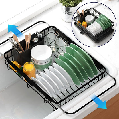 Kitsure Escurridor de platos para encimera de cocina, 12.2 pulgadas...