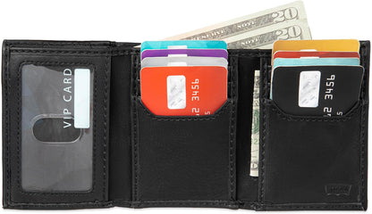 Levi's Billetera triple RFID para hombre, elegante y delgada, i...
