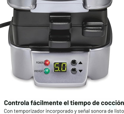 Hamilton Beach Apilador de sándwiches rápido y personalizable | 21...