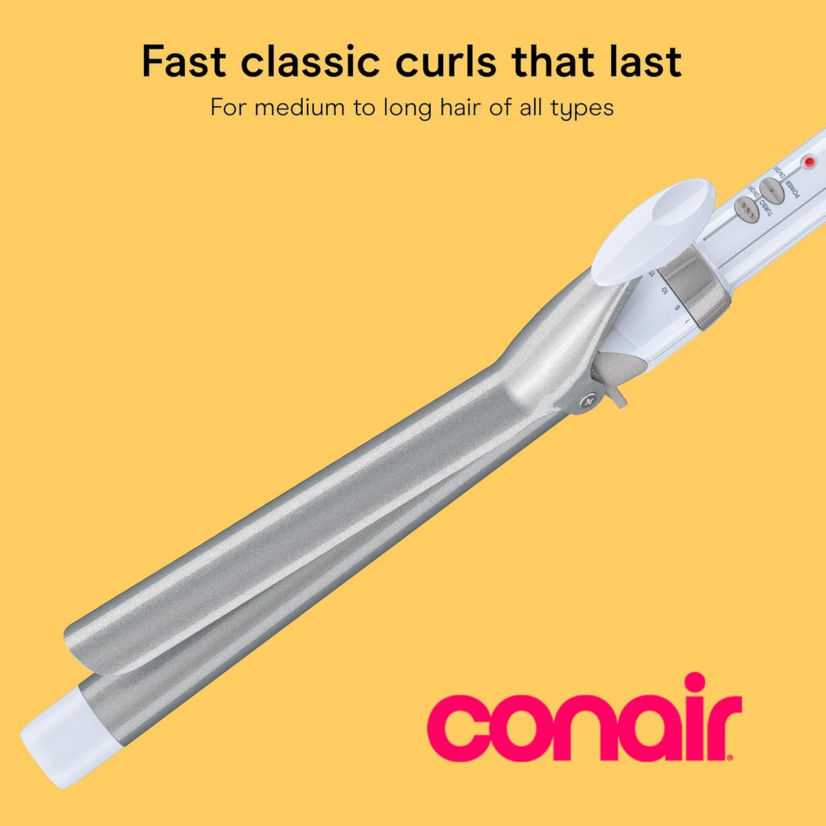 Conair Rizador de barril XL de doble cerámica de 1 pulgada, azul\/p...