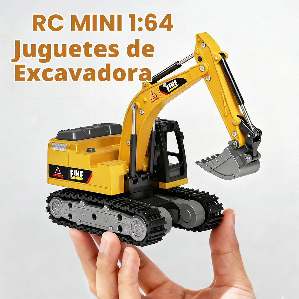 TOPMVP 1\/64 MINI RC Excavadora con juego de caja de arena | Camión...