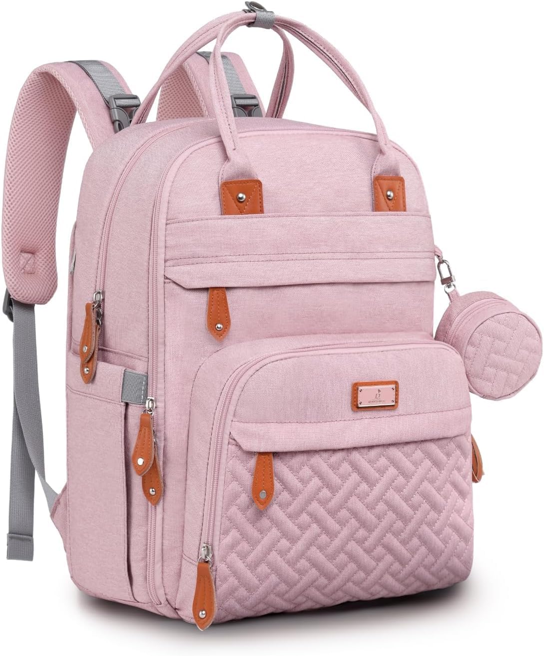 BabbleRoo Mochila para pañales \u2013 Bolsa de viaje esencial para...