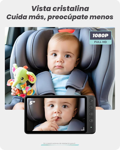 WEMOH Cámara magnética del coche del bebé con el monitor de 5"...