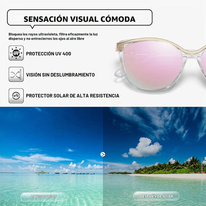 Colrea Gafas de Sol Modernas con Forma de Ojo de Gato para Mujer, E...