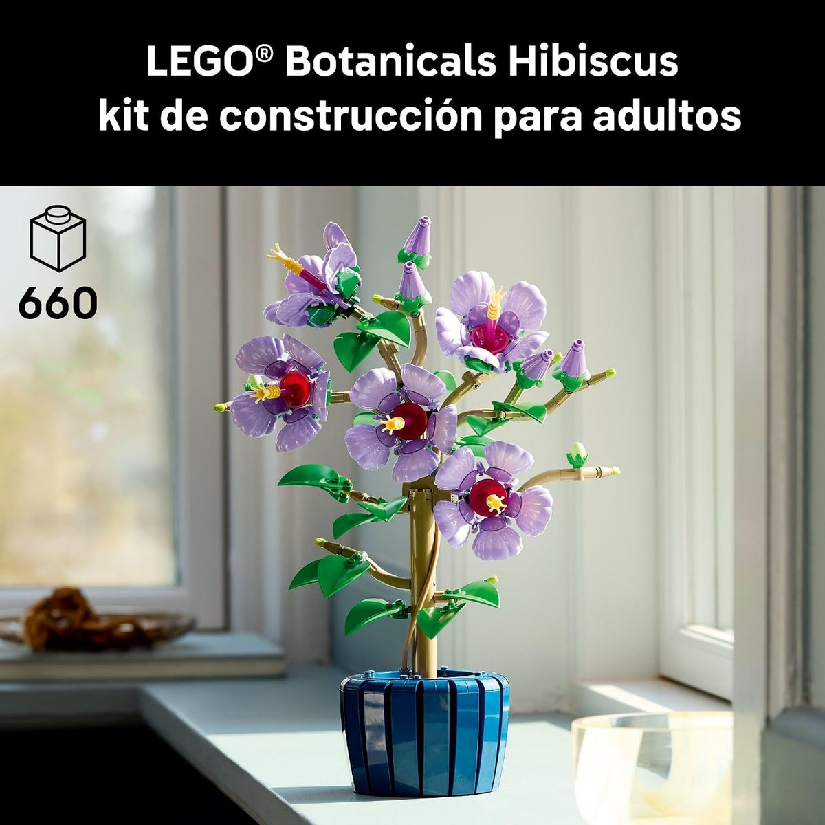 LEGO Botanicals - Juego de construcción de flores de hibisco, bloqu...