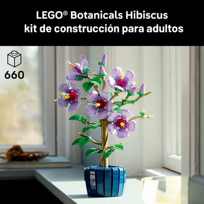 LEGO Botanicals - Juego de construcción de flores de hibisco, bloqu...