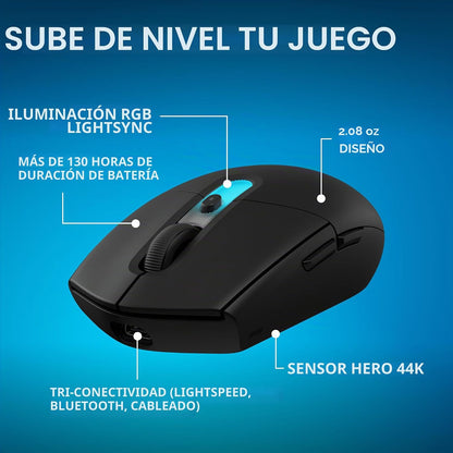 Logitech G Ratón inalámbrico para juegos 305 X Superlight - Negro |...