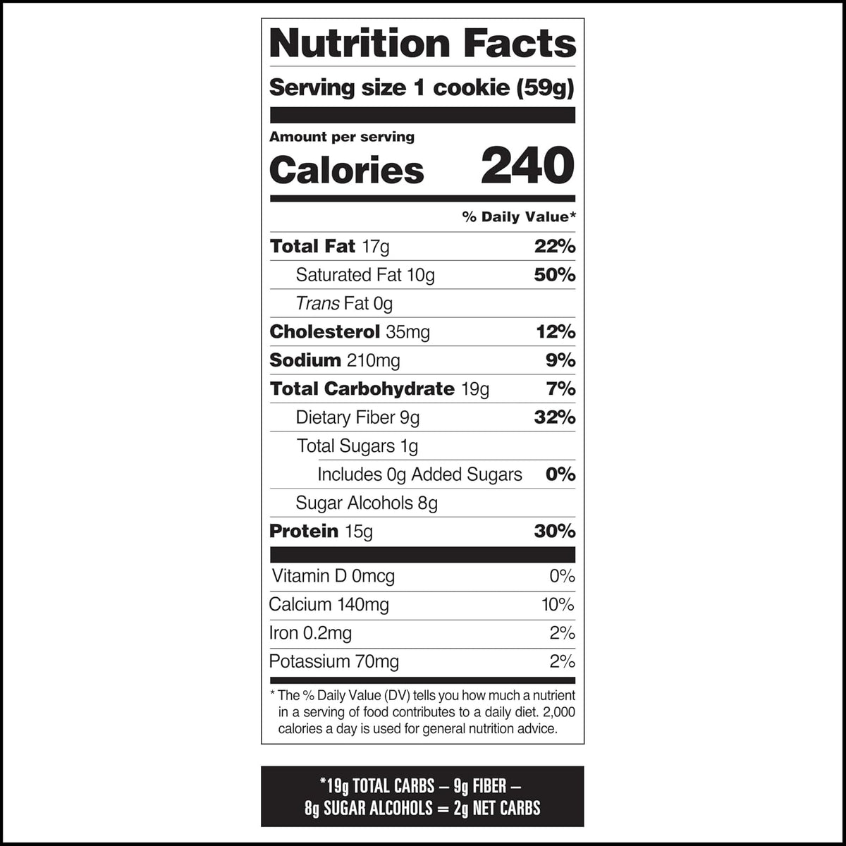 Proteína Quest galletas mantequilla de maní (Chocolate Chip) | 0.07...