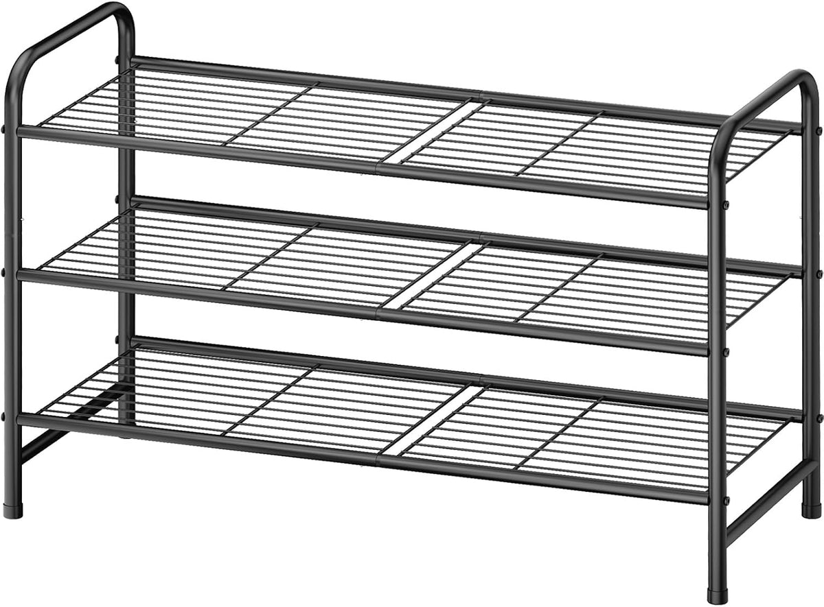 Kitsure Organizador de zapatos de acero inoxidable, 25.6 pulgadas d...