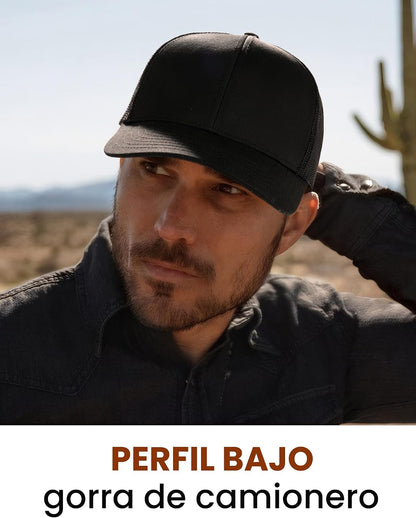 FURTALK Gorra de béisbol de malla estructurada para hombre, ajustab...