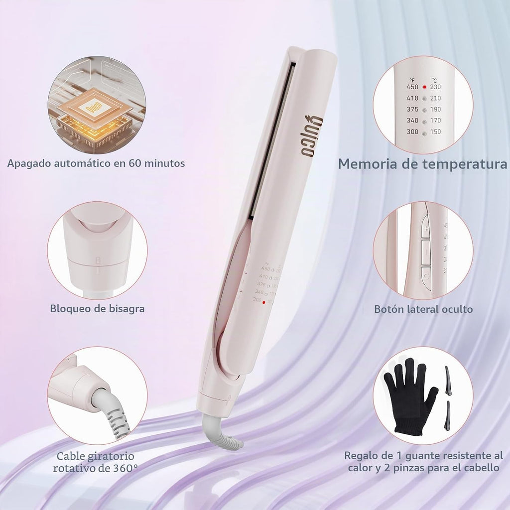 Quico Enderezadora de pelo, 100-240V de doble voltaje Plancha de pe...