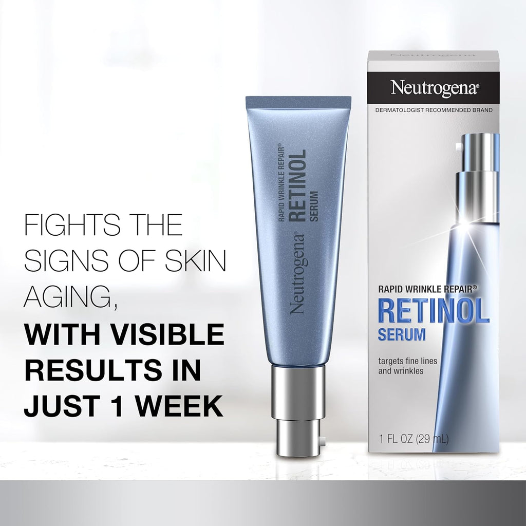 Neutrogena Suero facial de retinol para reparación rápida de arruga...