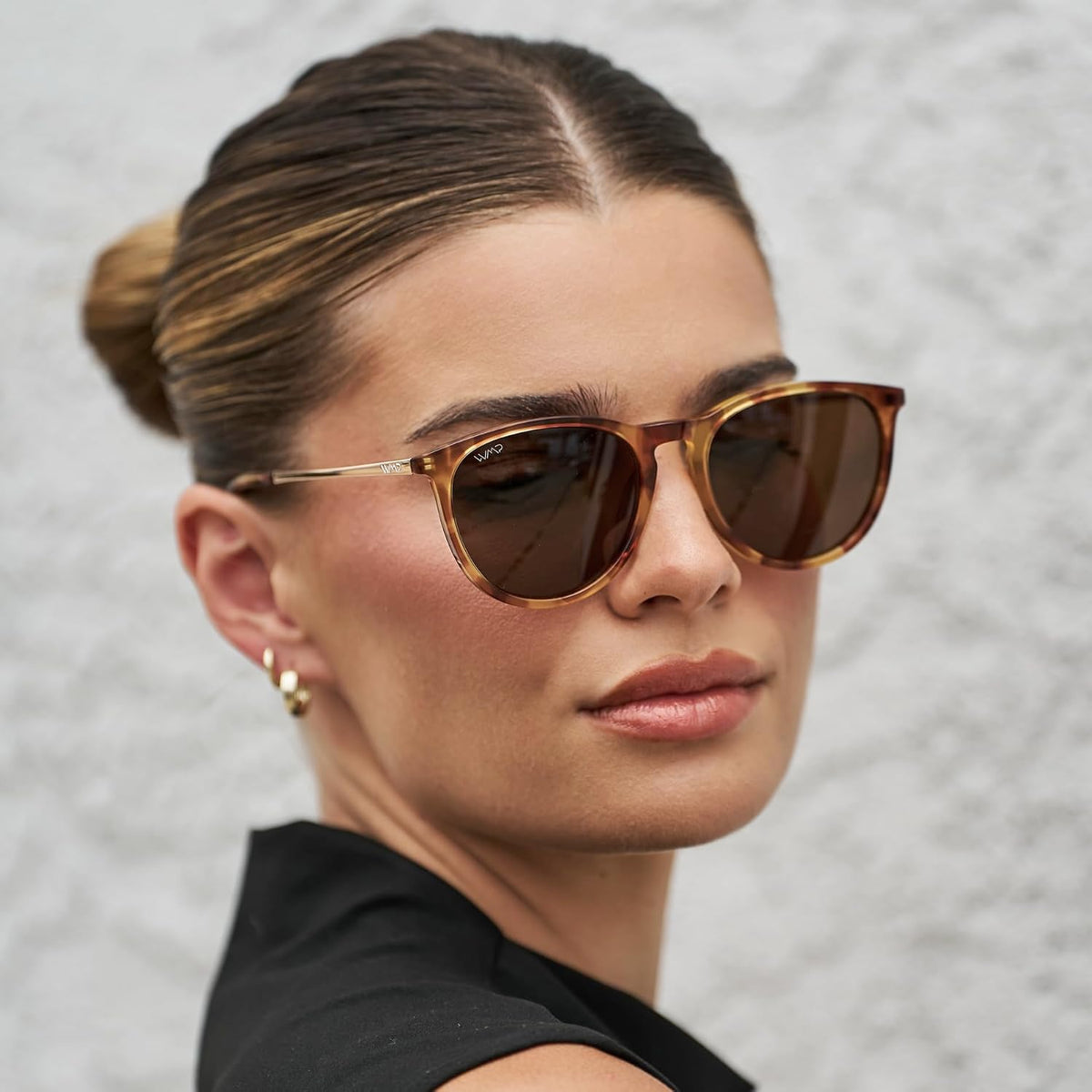 WearMe Pro Gafas de sol polarizadas redondas para mujer, protección...