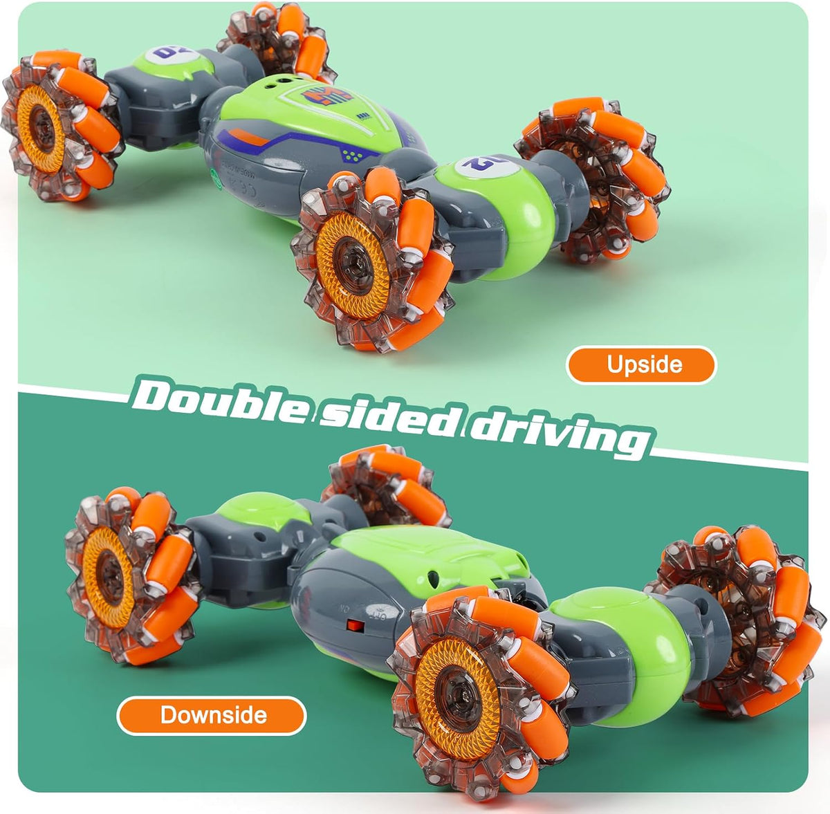 QXHOL Coche de acrobacias RC con detección de gestos, juguetes de c...