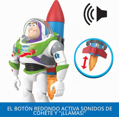Mattel Disney and Pixar Toy Story - Figura de acción parlante, Rock...