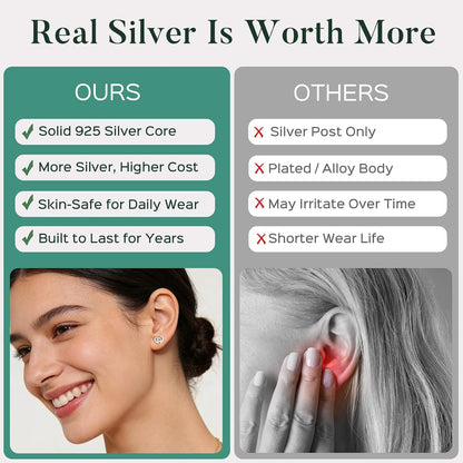 ChicSilver Pendientes celtas para mujer de plata de ley hipoalergén...