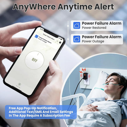Alarma de corte de energía WiFi, alarma de corte de energía intelig...