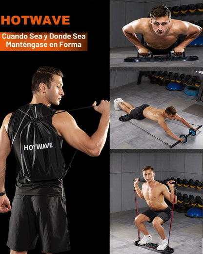 Tabla de flexiones HOTWAVE, tabla de flexiones portátil, barra de f...