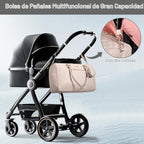 LOVEVOOK - Bolso para pañales con estuche para chupete y cambiador,...