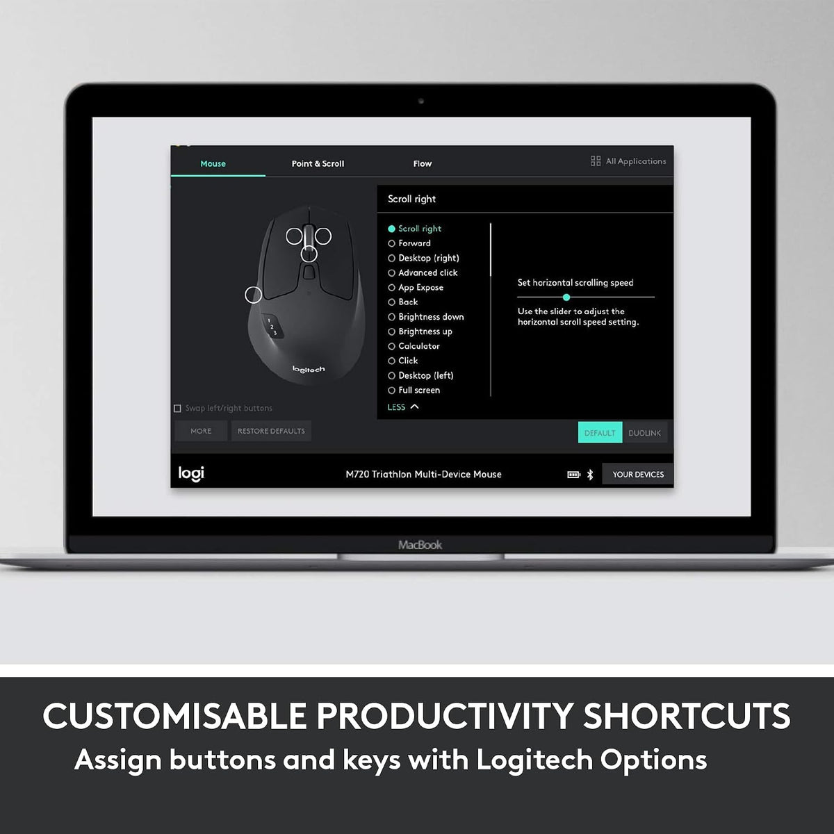 Combo de teclado y mouse inalámbricos Logitech MK850 Performance -...