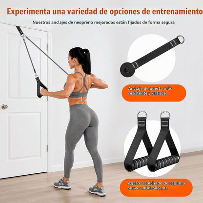 Kit de barra de pilates Bbtops con bandas de resistencia, barra de...