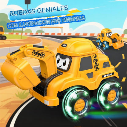 WootoyCar Juguete de excavadora RC para niños pequeños de 2 a 6 año...