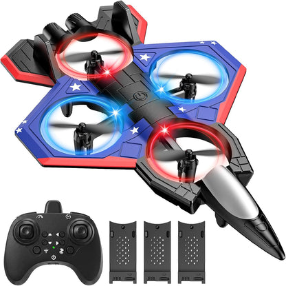 Avión RC para niños, avión con control remoto para niños y niñas, r...