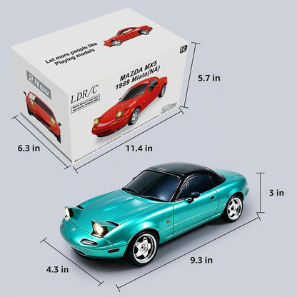 LEOSO LD1804 1\/18 RWD Mazda MX-5 RC Coche de deriva Azul | Mini mo...