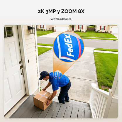 Cámaras 2K para seguridad del hogar, interior\/exterior para monito...