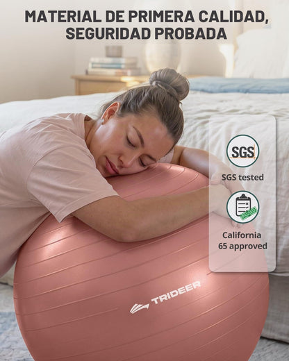 Trideer Pelota de yoga para ejercicio, embarazo, pelota de ejercici...