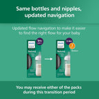 Philips Avent Biberones de vidrio natural, flujo medio, 8 onzas, si...