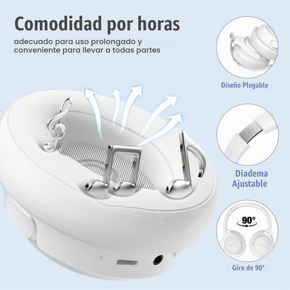 BERIBES Auriculares Bluetooth sobre la oreja Auriculares estéreo |...