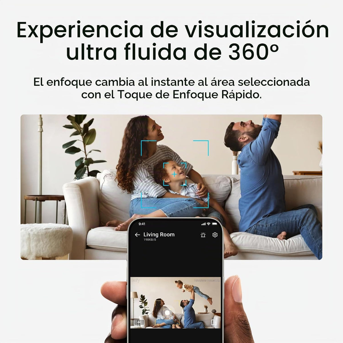 eufy Security Cámara interior 4K E30, panorámica e inclinación | Vi...