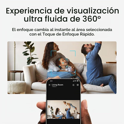 Cámara interior eufy Security 4K E30, sin suscripción, giro e incli...
